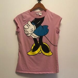 Vintage Y2K Disney Pink Minnie Mouse Daffy Duck Short Sleeve Tee